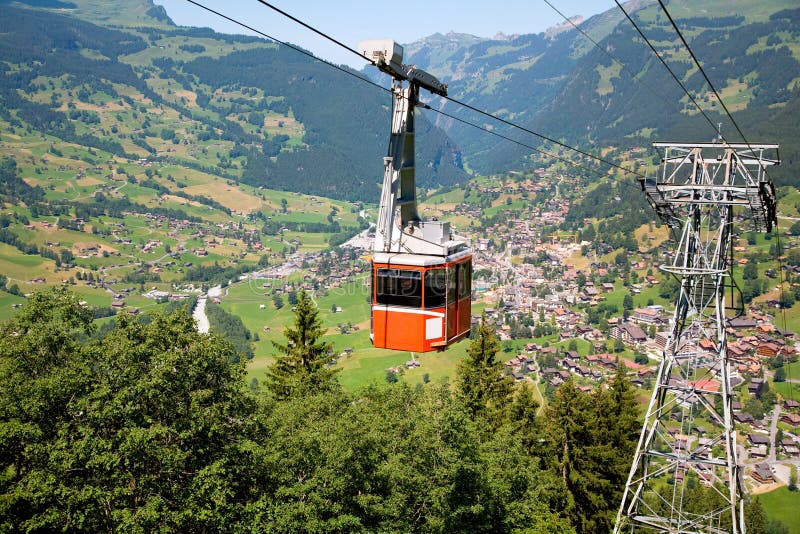 Cable Car in Grindelwald, Bern Canton, Switzerland