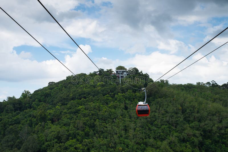 Cable Car at hat yai stock photo. Image of equipment 173811362