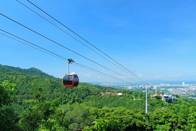 Cable Car at Hatyai Park, Thailand Stock Photo Image of summer, park