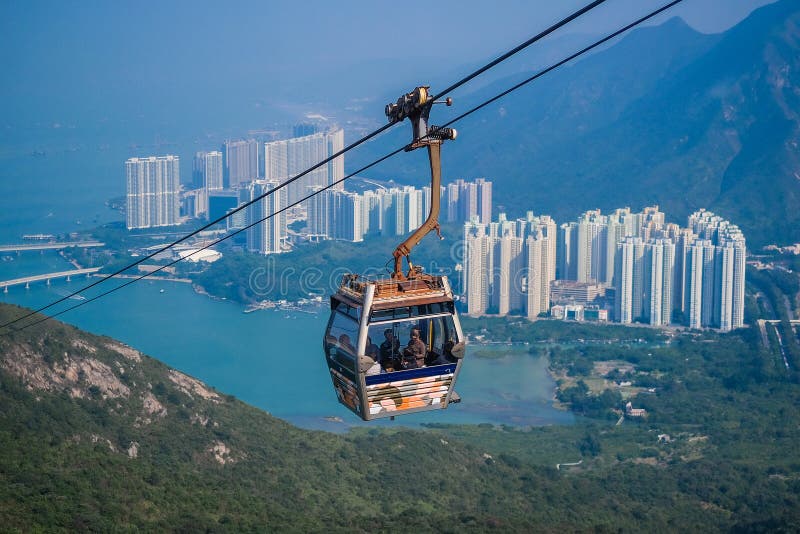 Cable Car,from Hong Kong Ocean Park Stock Photo - Image of landmark