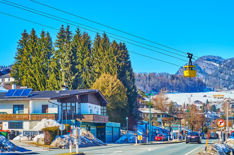 Cable car in St Gilgen, Salzkammergut, Austria stock photo Cable car in St Gilgen, Salzkammergut, Austria stock photo