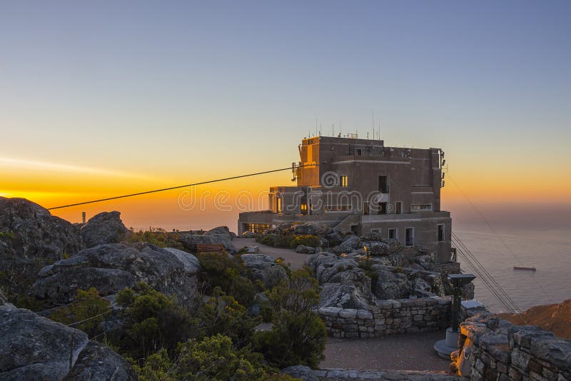 Cable Car Station at Top of Table Mountain 2 Stock Image Image of