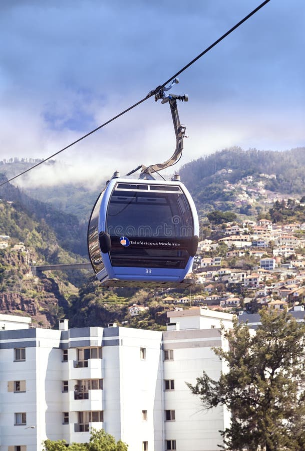 Cable car to Monte at Funchal, Madeira Island Portugal