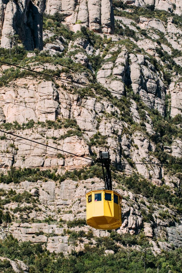 Montserrat Cable Car Barcelona Mountains Stock Photos Free & Royalty
