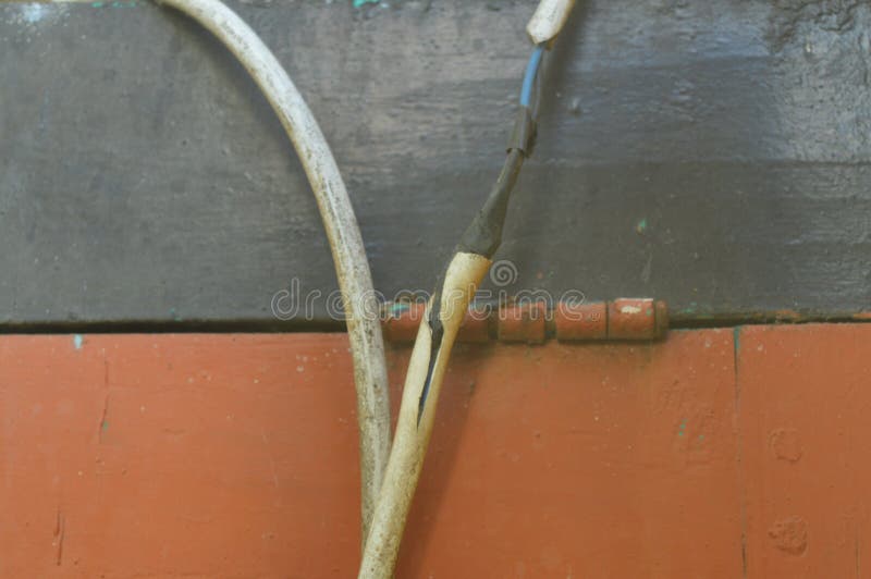 The Cable Connection is Installed Using a Special Black Duct Tape Stock