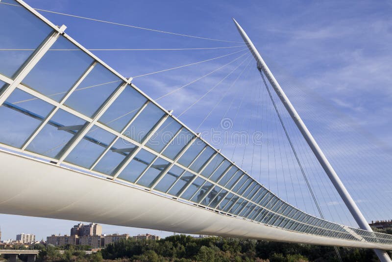 Cable footbridge stock photo. Image of pedestrian, construction 42033424