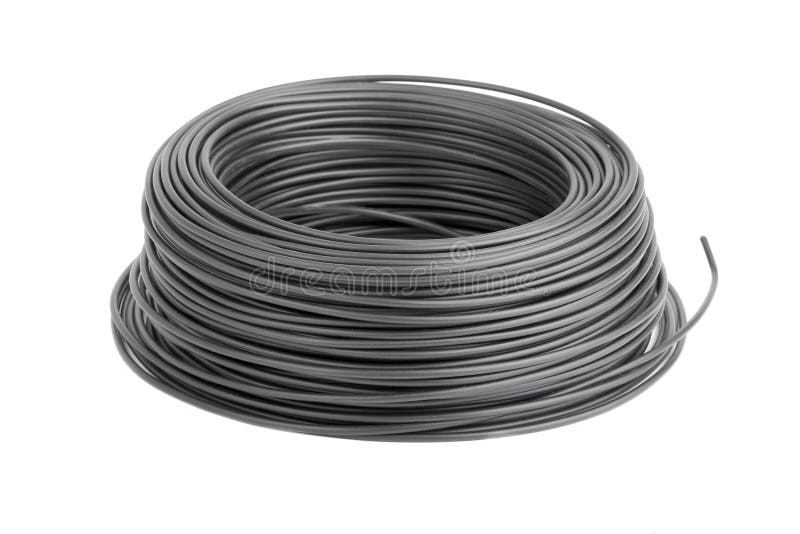 Cable Roll stock photo. Image of conductor, current, black 59317908