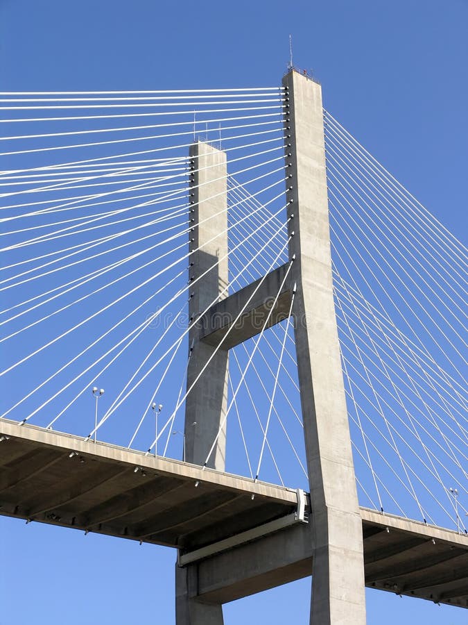 Cable Stay Bridge stock photo. Image of cable, wire, architecture 2261194