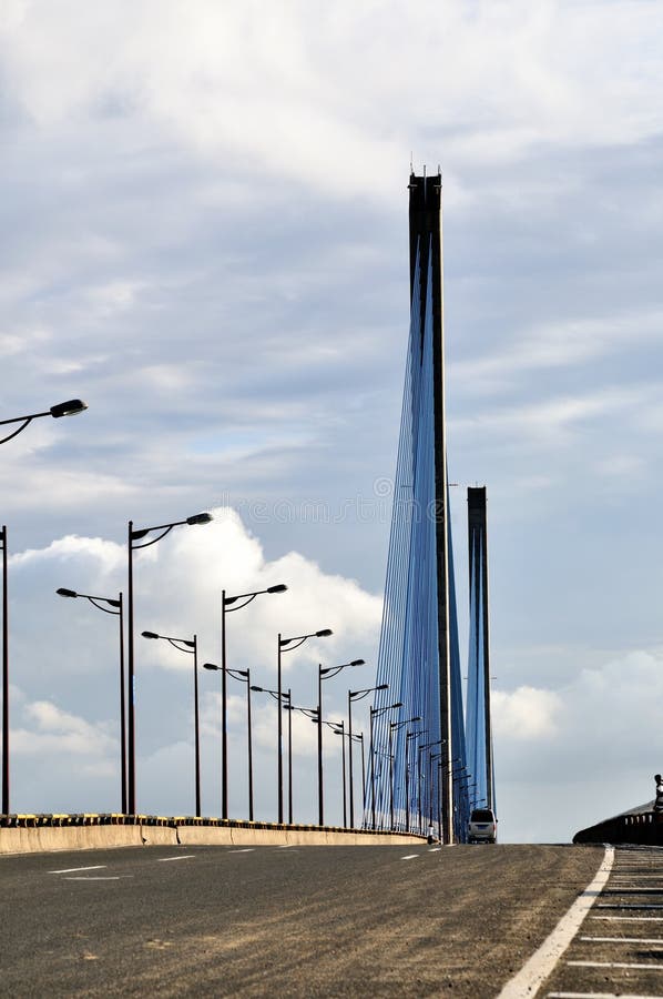 Cable-Stayed Bridge stock photos