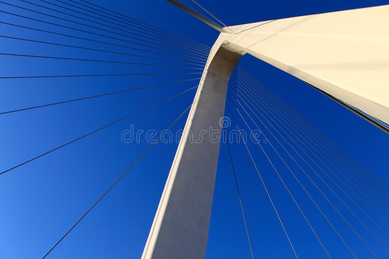 Cable-stayed bridge royalty free stock photos