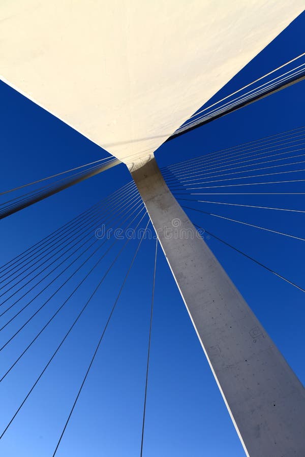 Cable-stayed bridge royalty free stock photos