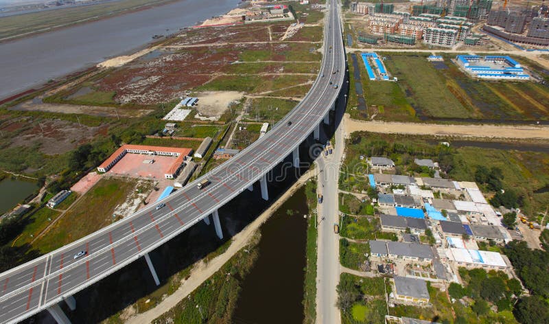 Cable-stayed bridge stock images