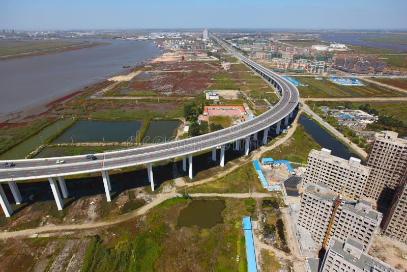 Cable-stayed bridge stock photos