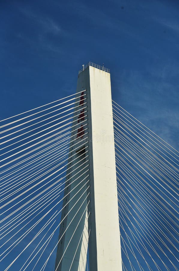 Cable stayed bridge stock photography
