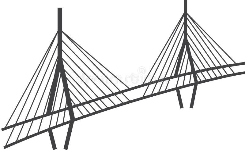 Cable Stayed Bridge Drawing