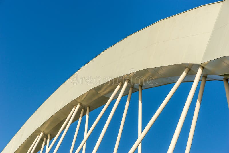Cable stayed bridge stock photo. Image of blue, construction 48719458