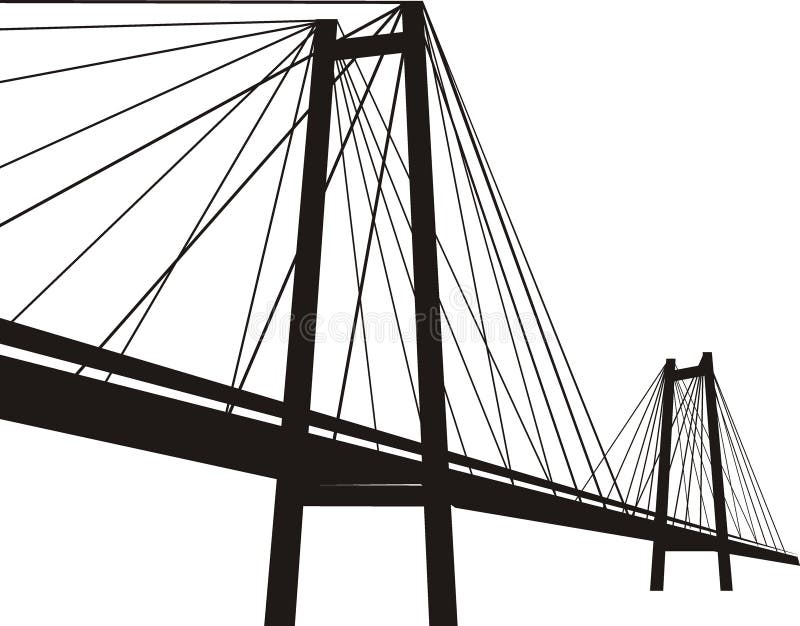 Cable-stayed suspension bridge