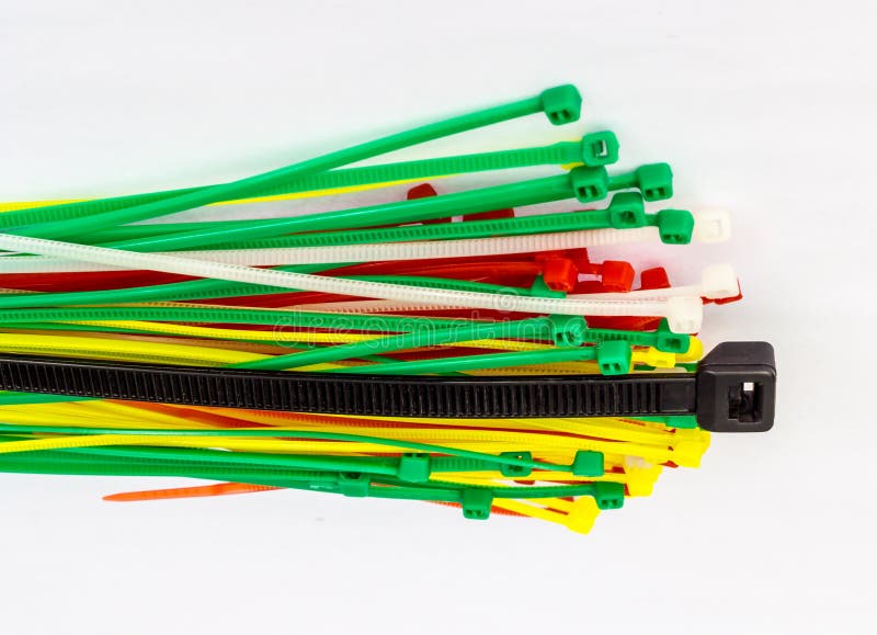 Cable Ties Wiring Harness stock photo. Image of colorful 59047416