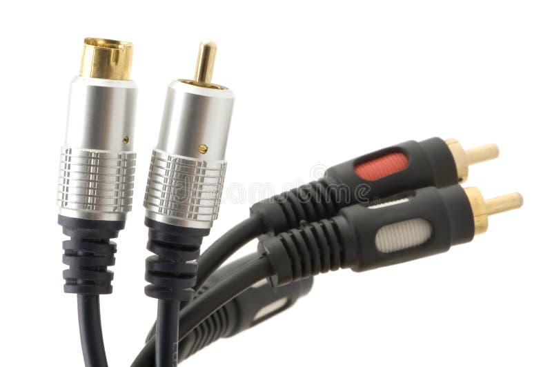 Cable for tv closeup royalty free stock images