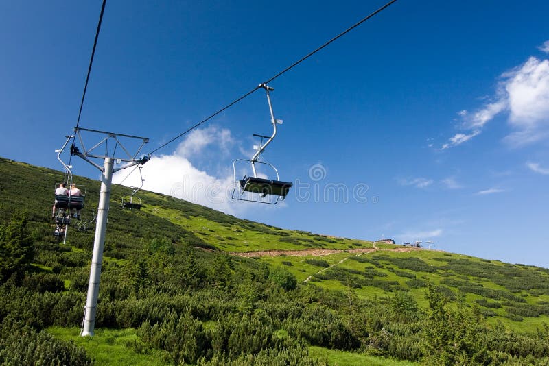 Cable way in the national park Low Tatras - Slovak