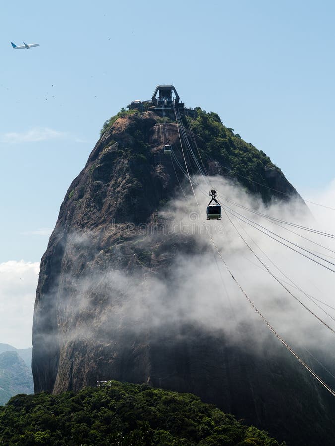 Cablecar to Sugarloaf Mountain Rio de Janeiro Brazil royalty free stock images Cablecar to Sugarloaf Mountain Rio de Janeiro Brazil royalty free stock images