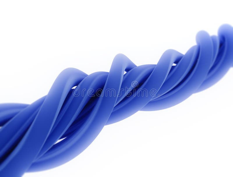 Cables azules del ordenador aislados libre illustration Cables azules del ordenador aislados libre illustration