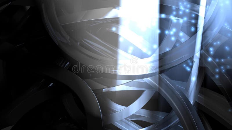 Cables de metal de animación abstracta. ilustración del vector