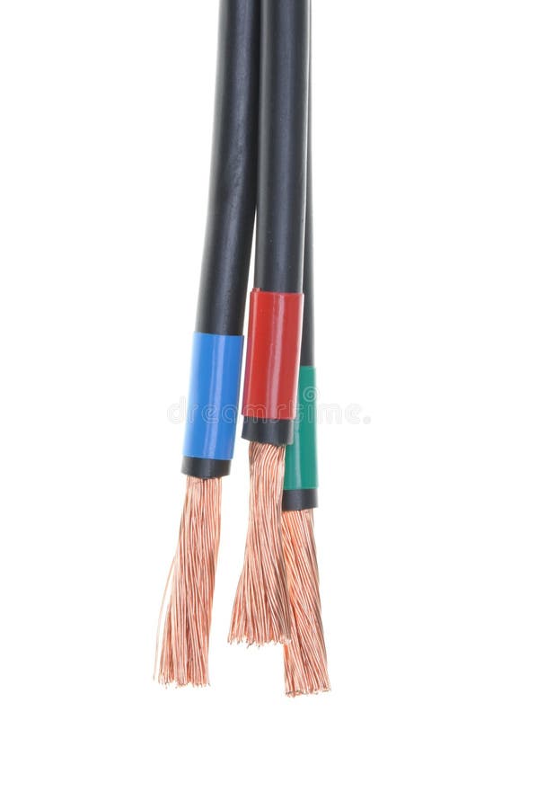 Cables Used in Electrical Installation Stock Image Image of isolated