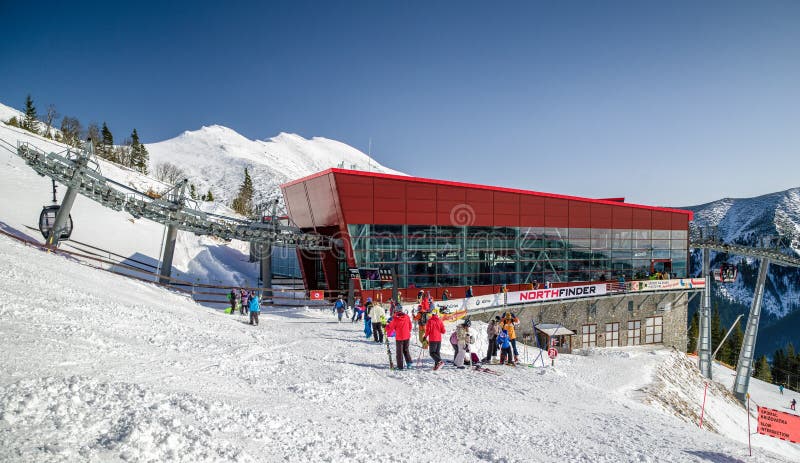 Cableway station in ski resort Chopok-Juh, Slovakia