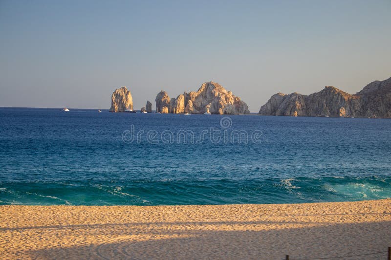 The Cabo Arches view from the beach, Cabo San Lucas, is a resort city on the southern tip of Mexico�s Baja California peninsula. The Cabo Arches view from the beach, Cabo San Lucas, is a resort city on the southern tip of Mexico�s Baja California peninsula.