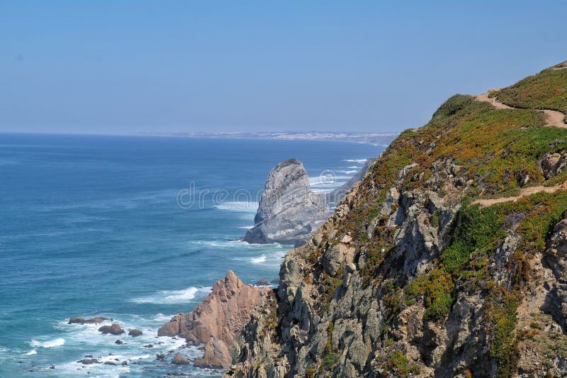 Cabo DA Roca en Portugal imagen de archivo libre de regalías Cabo DA Roca en Portugal imagen de archivo libre de regalías