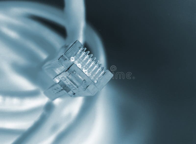 Cabo de internet fotografia de stock