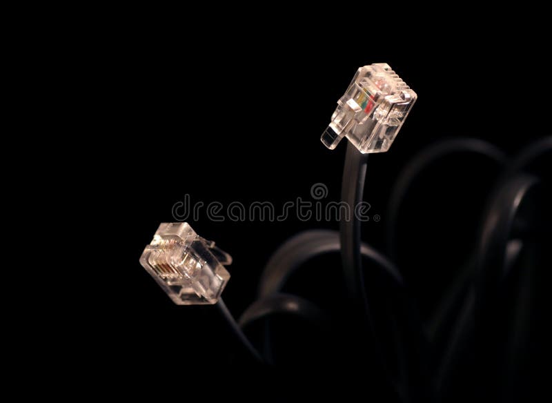 Cabo de internet imagens de stock