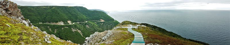Cabot Trail - bretão do cabo - Canadá imagens de stock Cabot Trail - bretão do cabo - Canadá imagens de stock