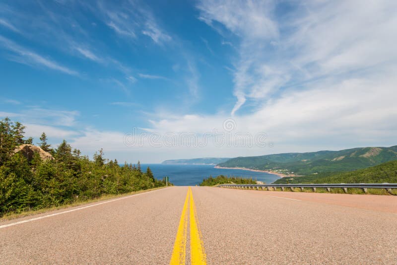 Cabot Trail Highway stock photography
