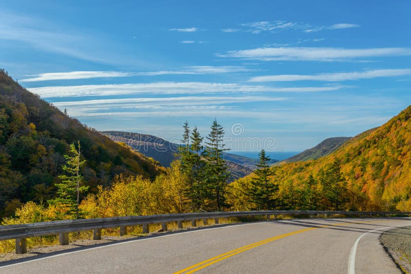 Cabot Trail Highway royalty free stock image