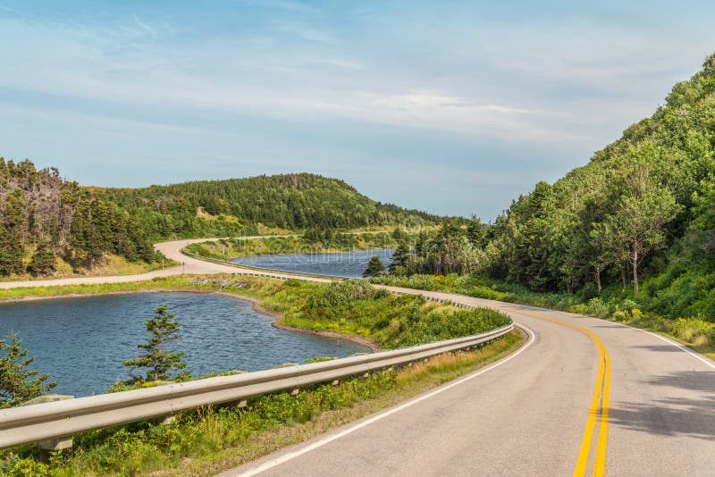 Cabot Trail Highway stock image