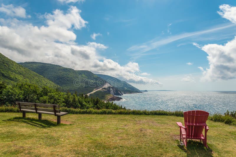 Cabot Trail look-off royalty free stock images
