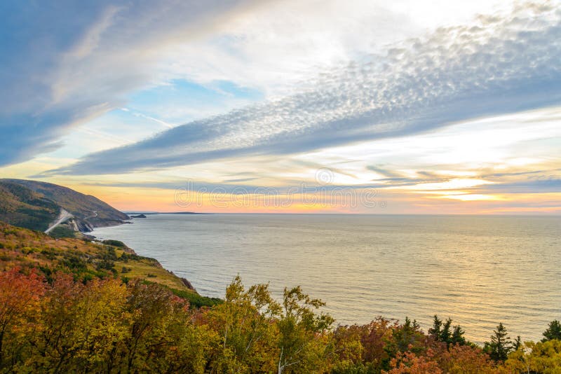 Cabot Trail Scenic view royalty free stock photos