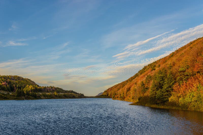 Cabot Trail Scenic view stock image