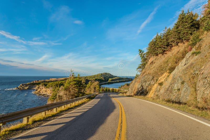 Cabot Trail Scenic view royalty free stock photo