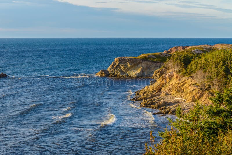 Cabot Trail scenic view stock photo