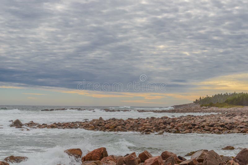 Cabot Trail scenic view stock photography