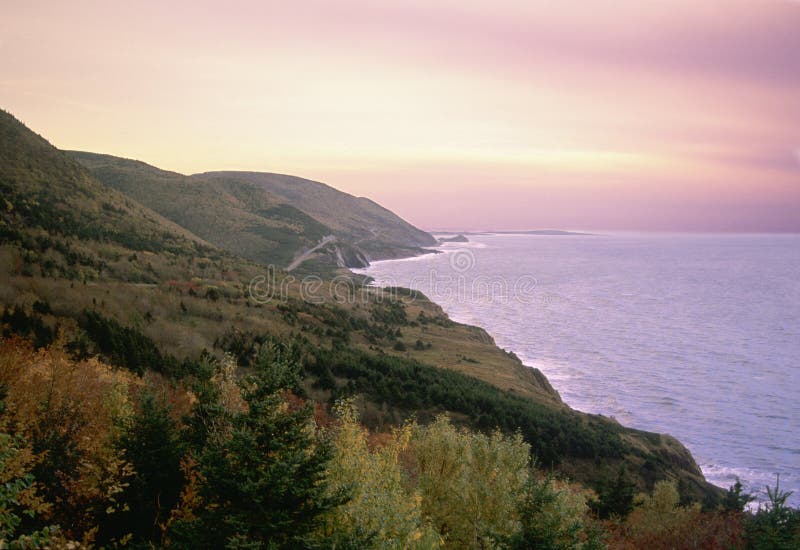 Cabot Trail Sunset royalty free stock photography