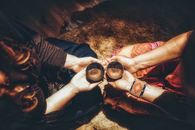 Cacao ceremony, heart opening medicine. Ceremony space.