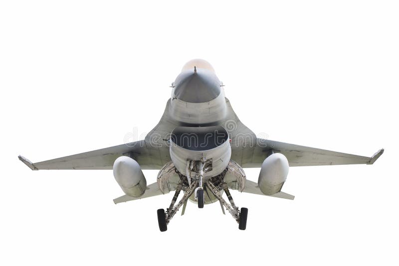 Caccia F-16 Jet Aircraft Isolated immagini stock Caccia F-16 Jet Aircraft Isolated immagini stock