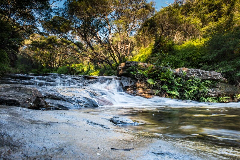 Cachoeira em NSW/AUSTRALIA imagens de stock royalty free Cachoeira em NSW/AUSTRALIA imagens de stock royalty free
