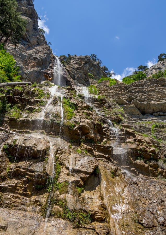 Mountain waterfall Uchan-Su, Republic of Crimea. Mountain waterfall Uchan-Su, Republic of Crimea.