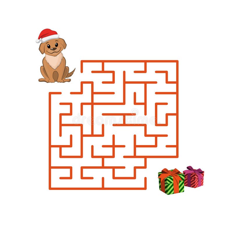 Jogo Natal Para Crianças Labirinto Papai Noel Encontram Caminho Para imagem  vetorial de janista© 198203688