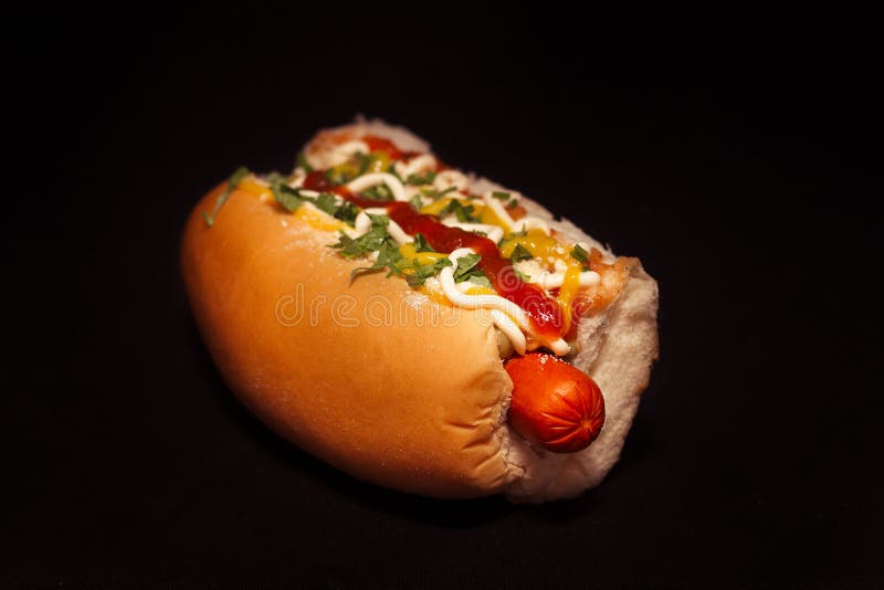 Hot Dog - Cachorro quente Brasil Tradicional Stock Photo